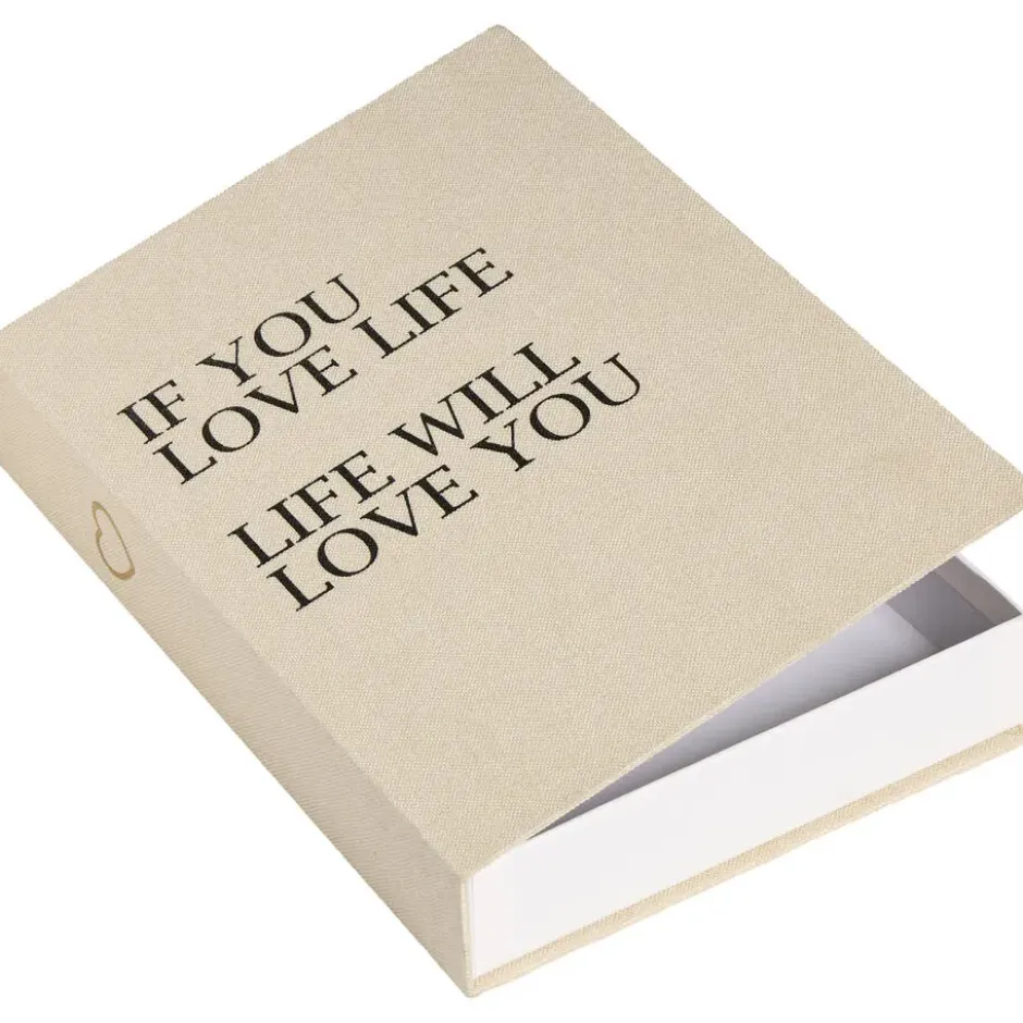 Opbergboek Love Life Beige