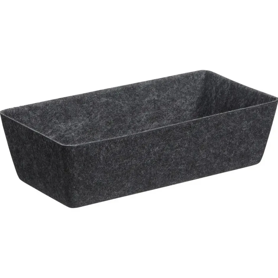 Opbergmand Vilt Antraciet 38x18,5x10cm