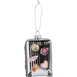 Ornament Koffer Zilver