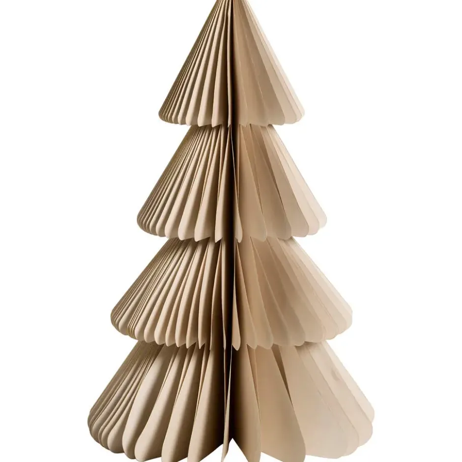 Papieren Kerstboom Beige - 45 cm