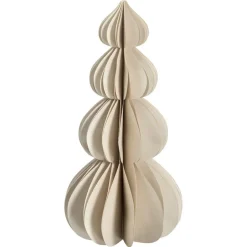 Papieren Kerstboom Beige - 26 cm