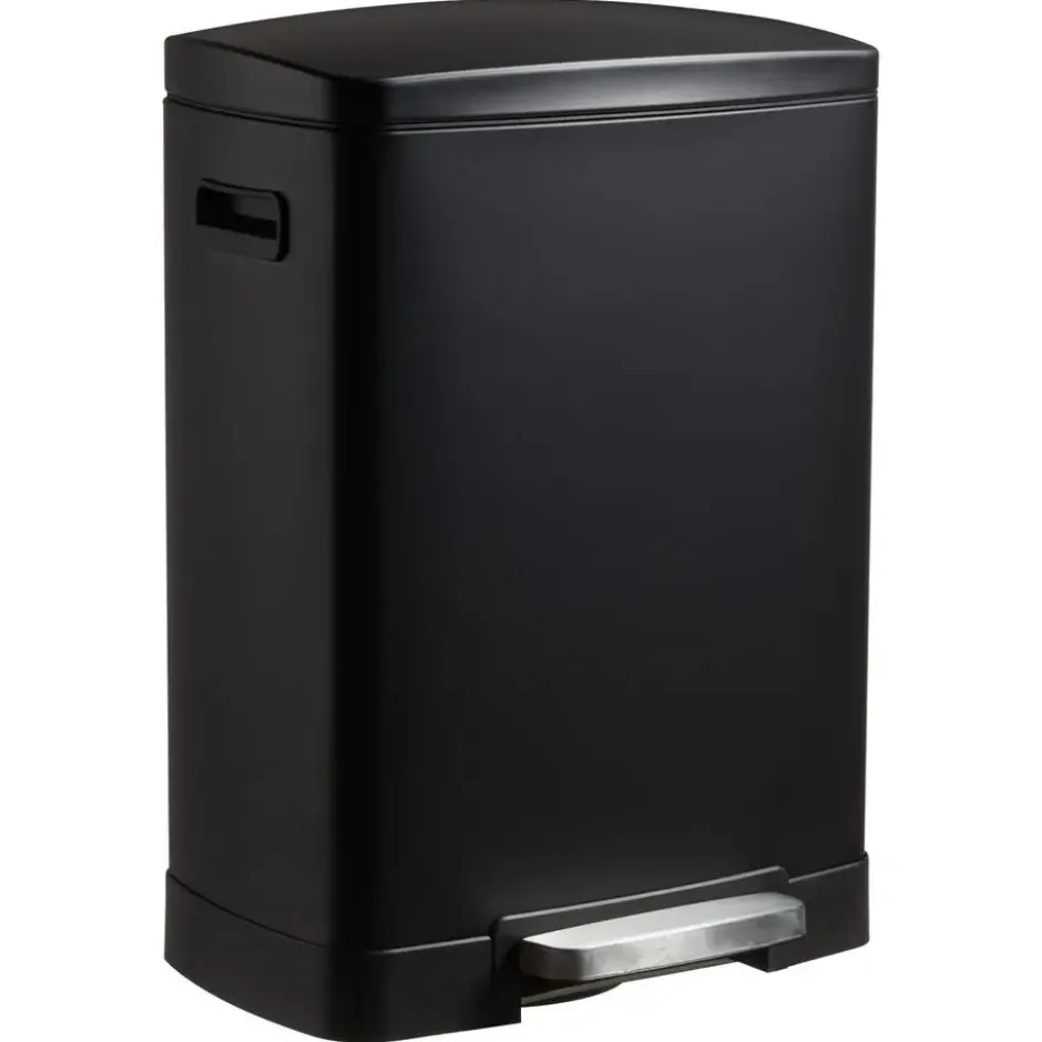Pedaalemmer Duo 40 Liter Mat Zwart