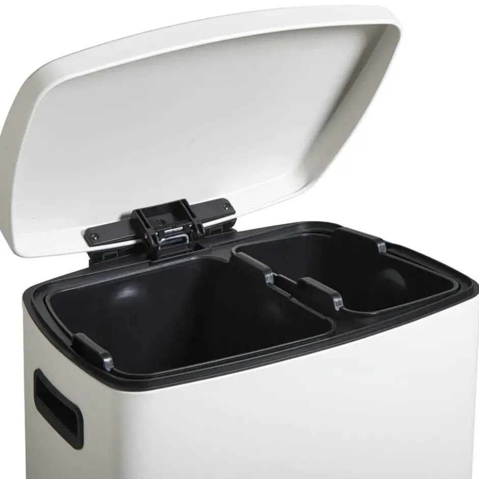 Pedaalemmer Duo 40 Liter Off-White