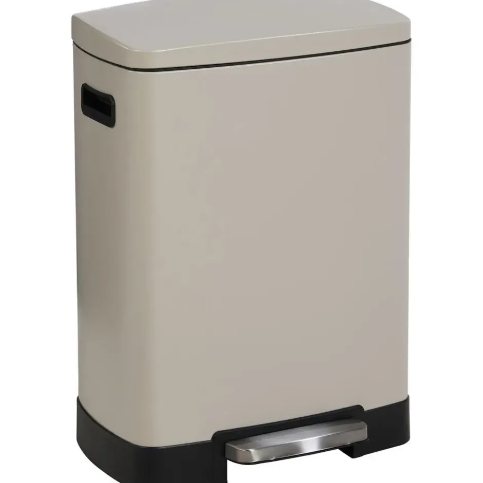 Pedaalemmer Duo 40 Liter Taupe