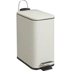 Pedaalemmer Rechthoek 5 Liter Beige