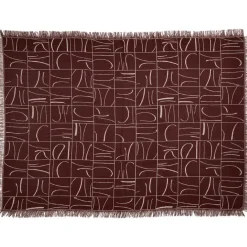 Plaid Millau Bordeaux 130x170 cm