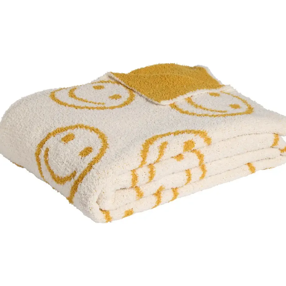 Plaid Smileys Beige 130x170cm