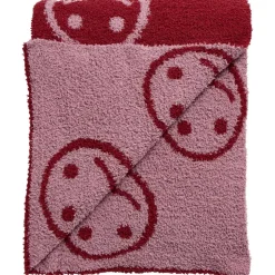 Plaid Smileys Roze 130x170cm