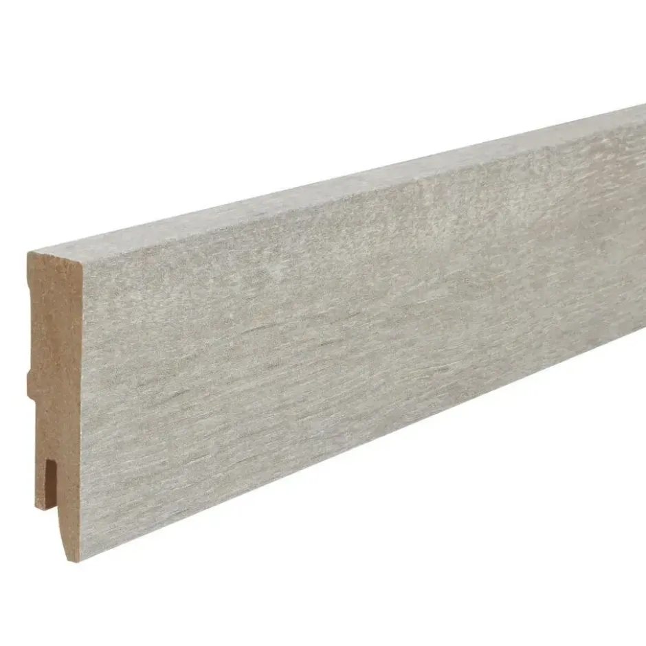 Plint Grijs Eiken MDF 6 cm
