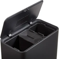 Prullenbak Op Pootjes 28+12+5 Liter Zwart