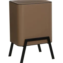 Prullenbak Op Pootjes 2X 12,5 Liter Nougat