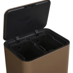 Prullenbak Op Pootjes 2X 12,5 Liter Nougat