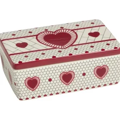 Sieradendoosje Hartjes Rood/Wit