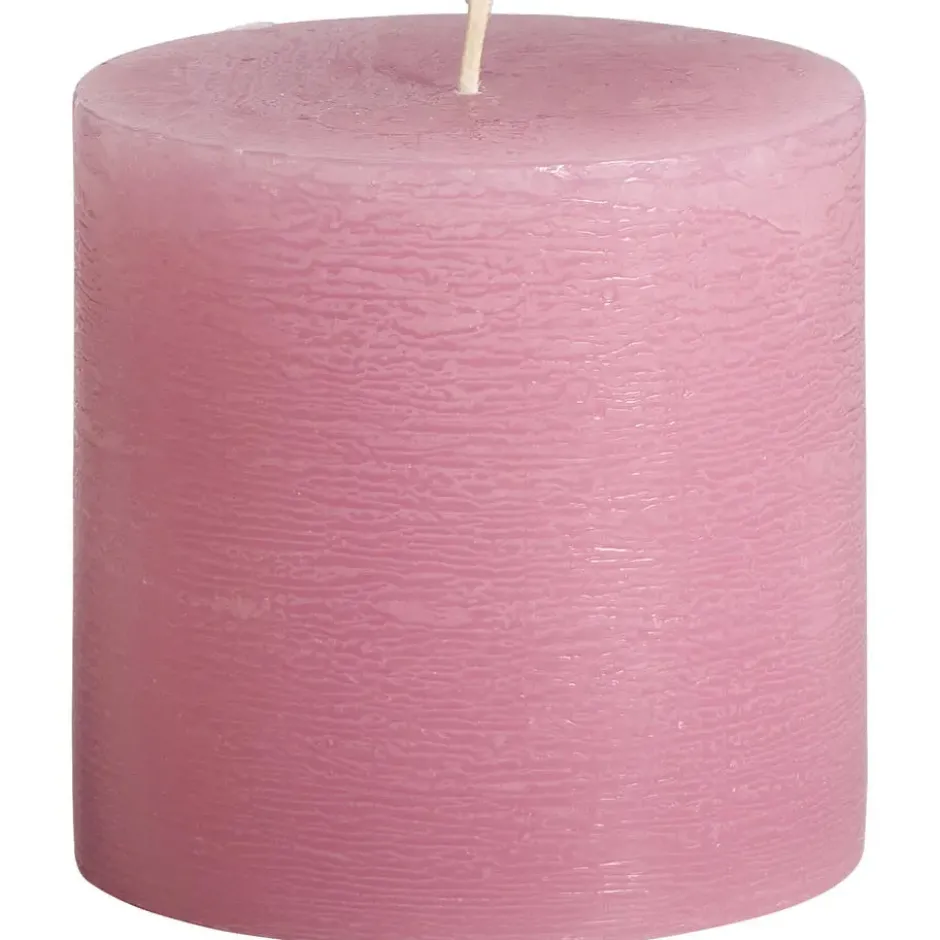 Stompkaars Rustiek Roze 10x10 cm