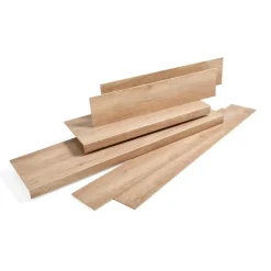 Stootbord Callery Naturel Eiken 2st - 136 cm