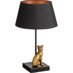 Tafellamp Leopard Zwart