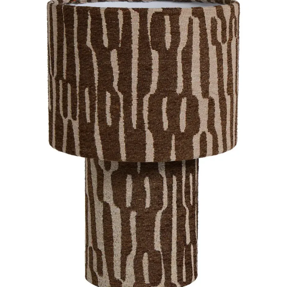 Tafellamp Neth Bruin/Off-white