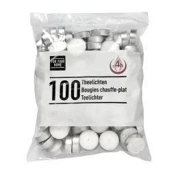 Theelichten 100 Stuks Wit