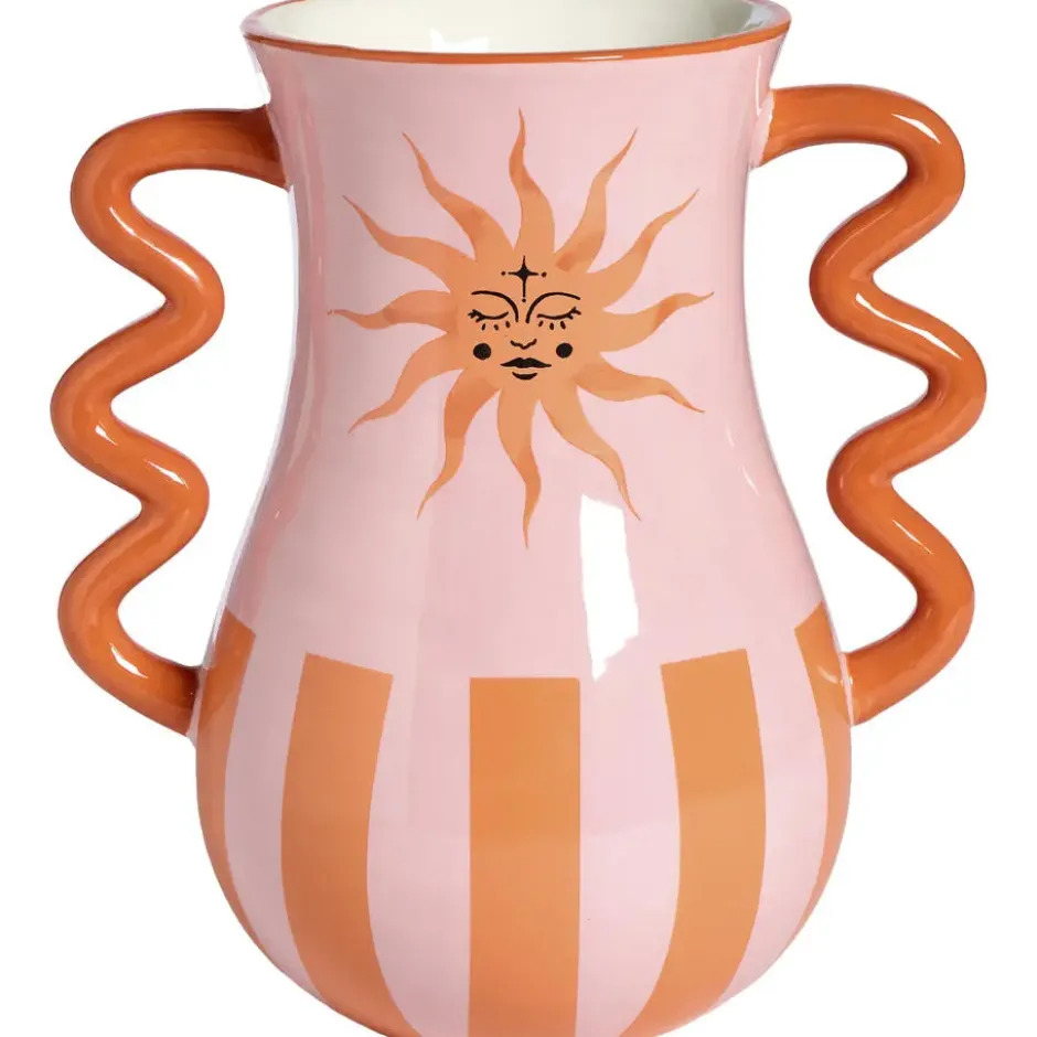 Vaas Ydes Oranje/Roze