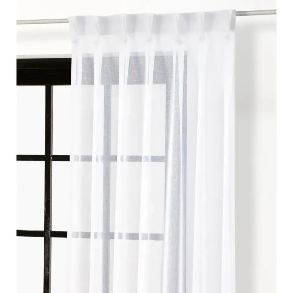 Vitrage Sien Wit 150 cm
