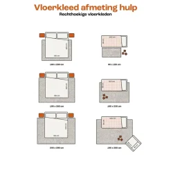 Vloerkleed Beau Greige 190x280 cm