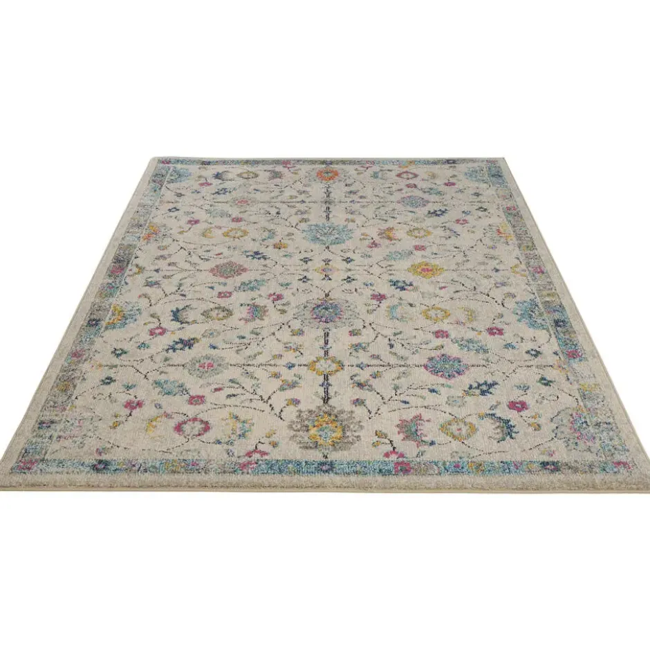 Vloerkleed Tereza Bloem Grijs 160x230 cm