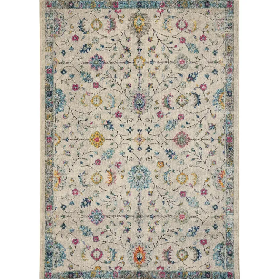 Vloerkleed Tereza Bloem Grijs 160x230 cm