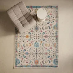 Vloerkleed Tereza Bloem Grijs 160x230 cm