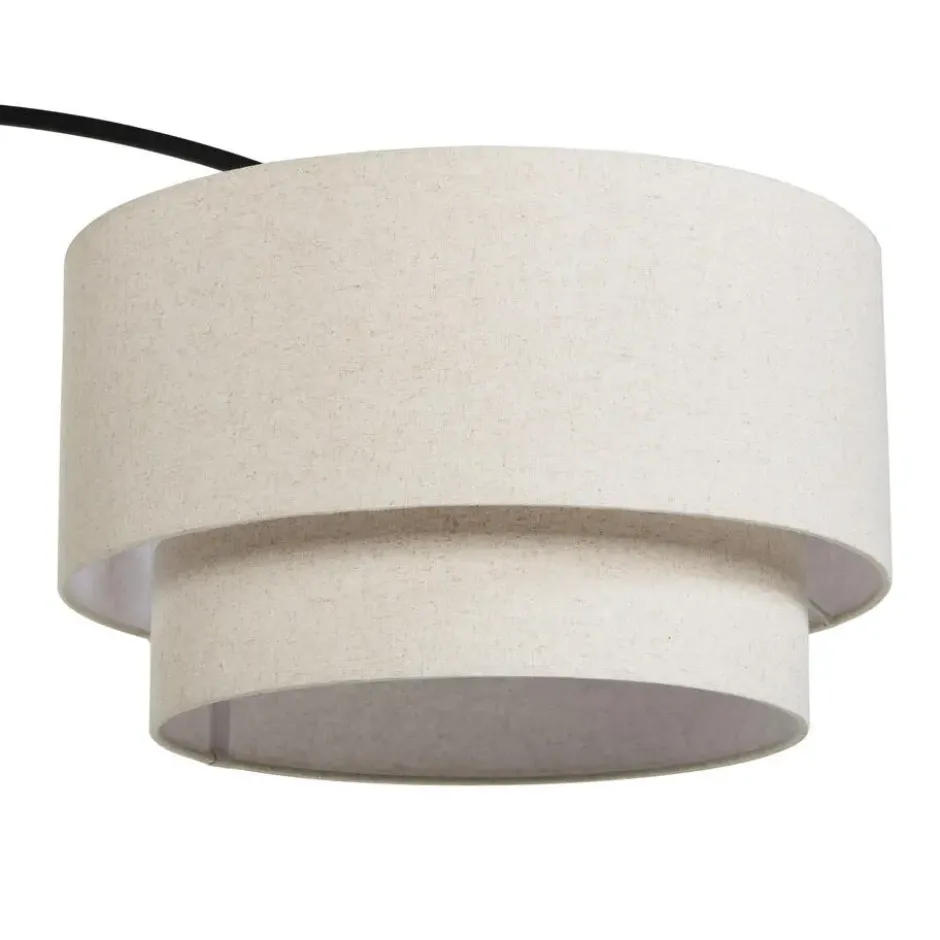 Vloerlamp Vea Off-white/Zwart