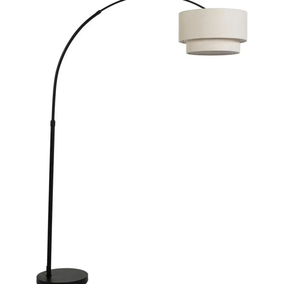 Vloerlamp Vea Off-white/Zwart