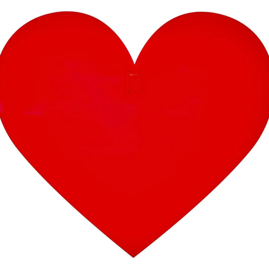 Wanddecoratie Heart Acryl Rood