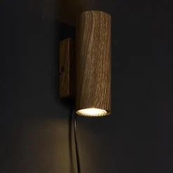 Wandlamp Melia Walnoot