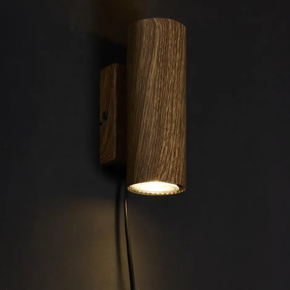 Wandlamp Melia Walnoot