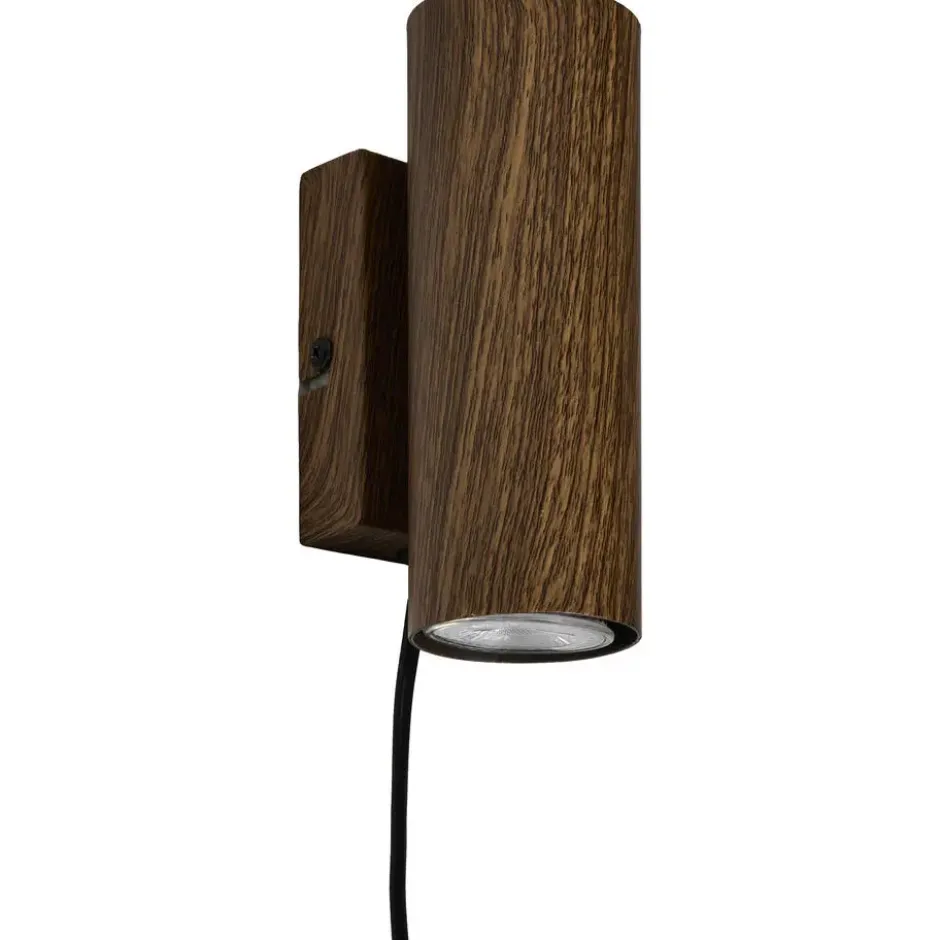 Wandlamp Melia Walnoot