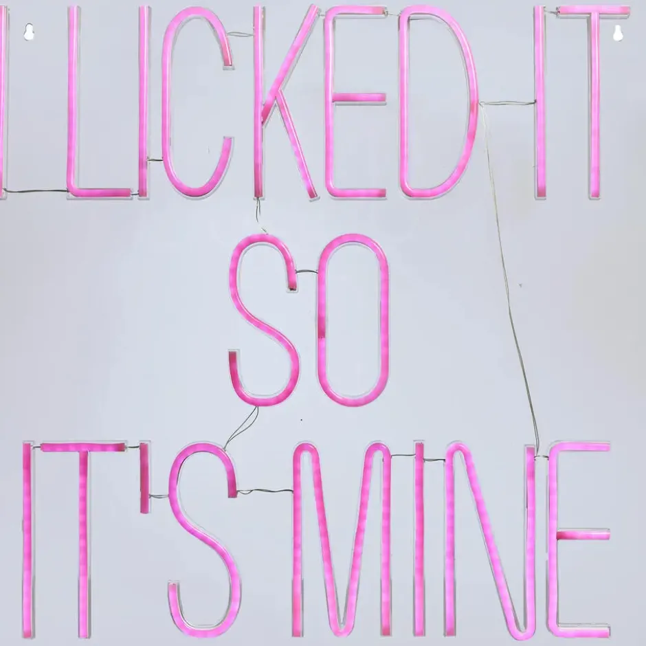 Wandlamp Neon Its Mine Roze