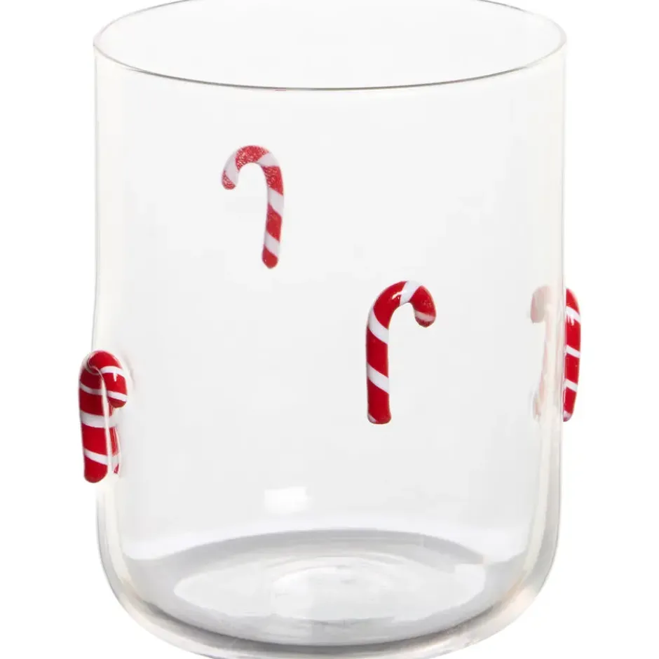 Waterglas Candy Canes 3D Multicolor 320ml